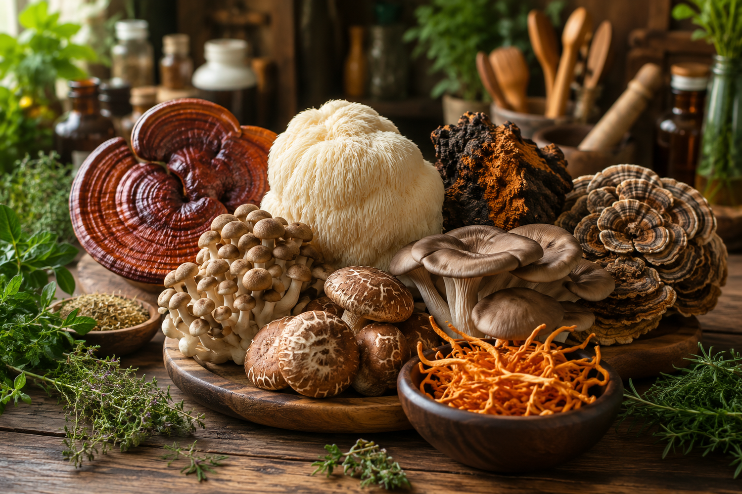 The Complete Medicinal Mushrooms Guide: Nature's Pharmacy in Your Kitchen